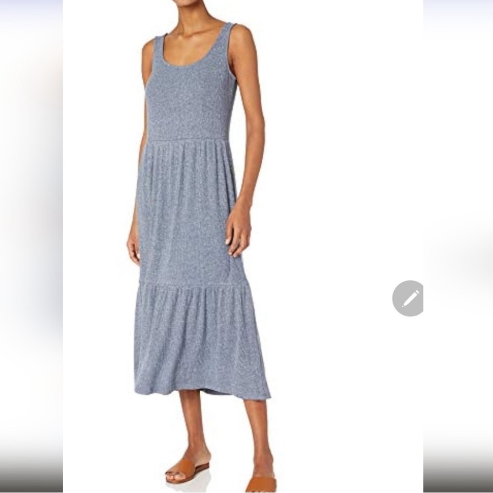 Daily Ritual ribbed midi dress